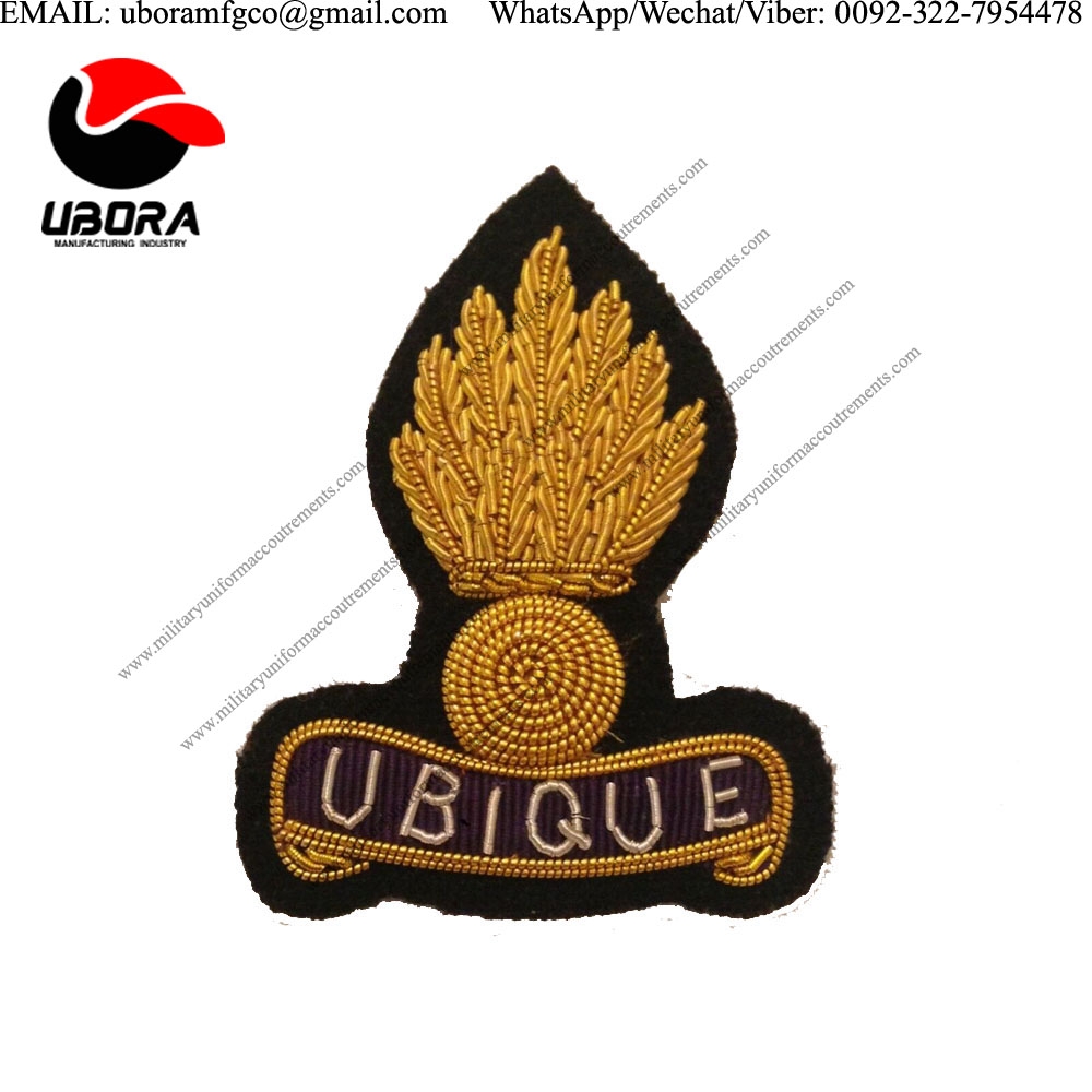 Bullion Badge Royal Engineers Embroidered Beret Badge, RE, Hat, Headwear Bullion wire indian hand 