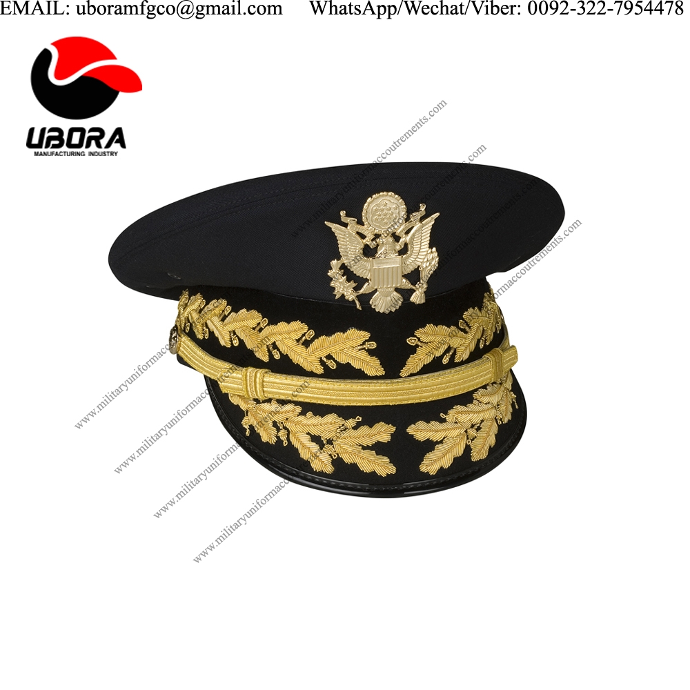 ARMY GENERAL SERVICE CAP, DRESS BLUE Caps hat, high quality Military Peak Caps Manufacturer, fine 