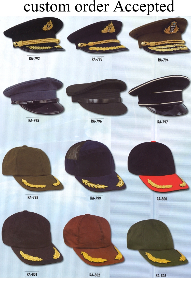 Custom made military officer cap,hat,army,police,uniform,naval,german,general