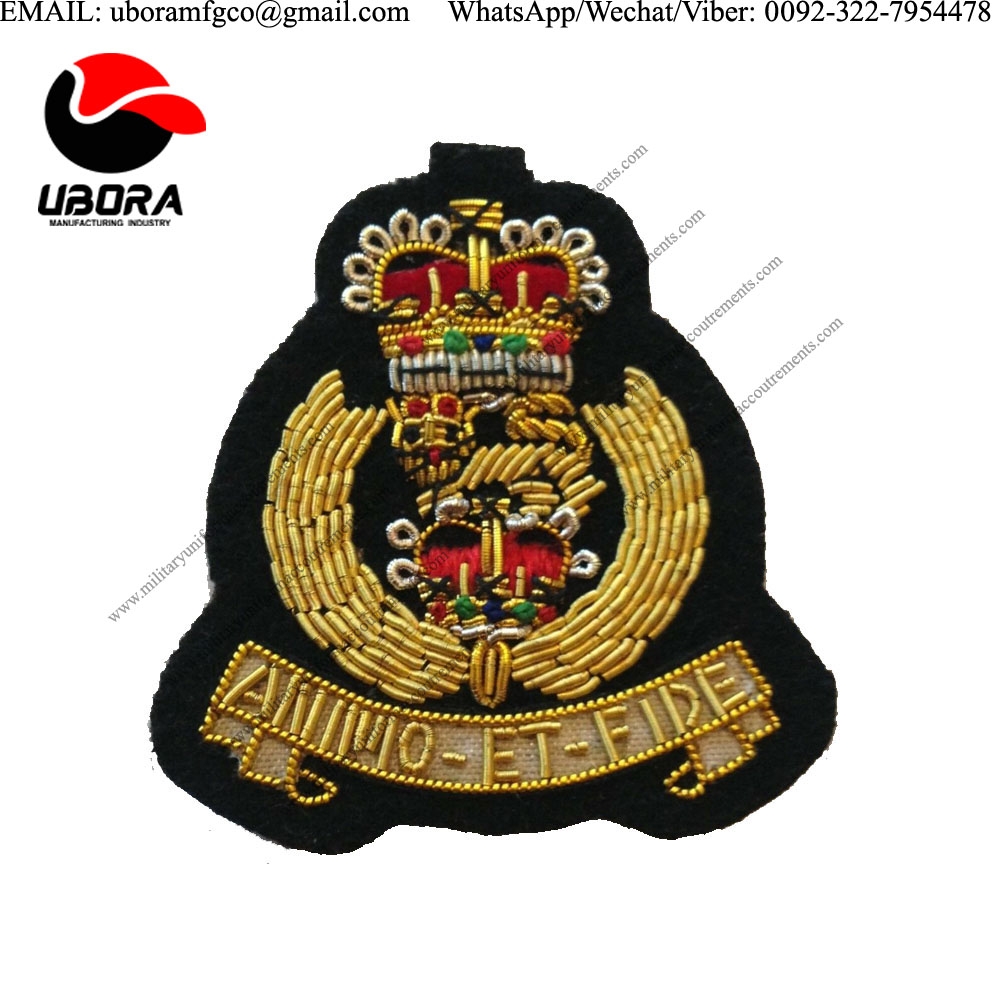 goldwork bullion badge AGC Officers Beret Badge, Adjutant Generals Corps, Army, Military, Headwear 