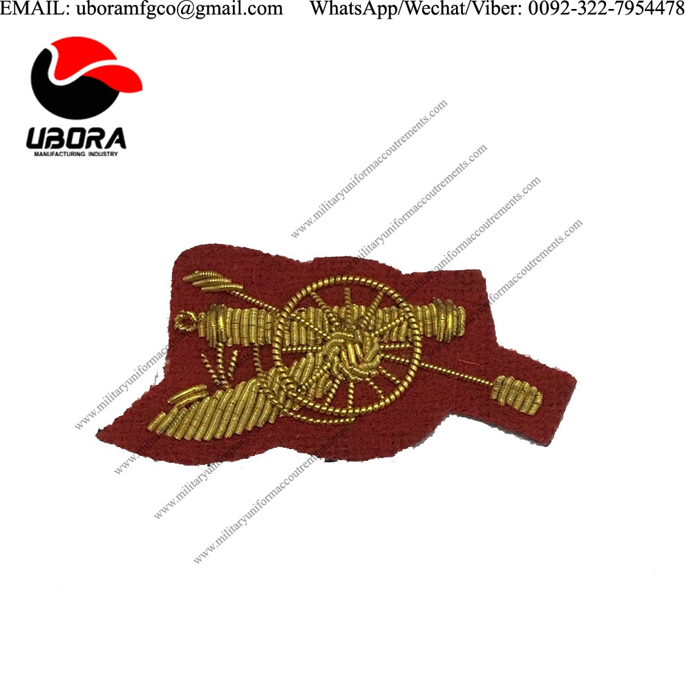 wholesale suppliers Royal Artillery Cannon Mess Dress Badge, RA Sergeant Sleeve Patch, Army Military