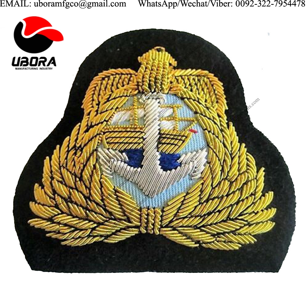  emblem, crests, Bullion wire insignia, Handmade blazer badges