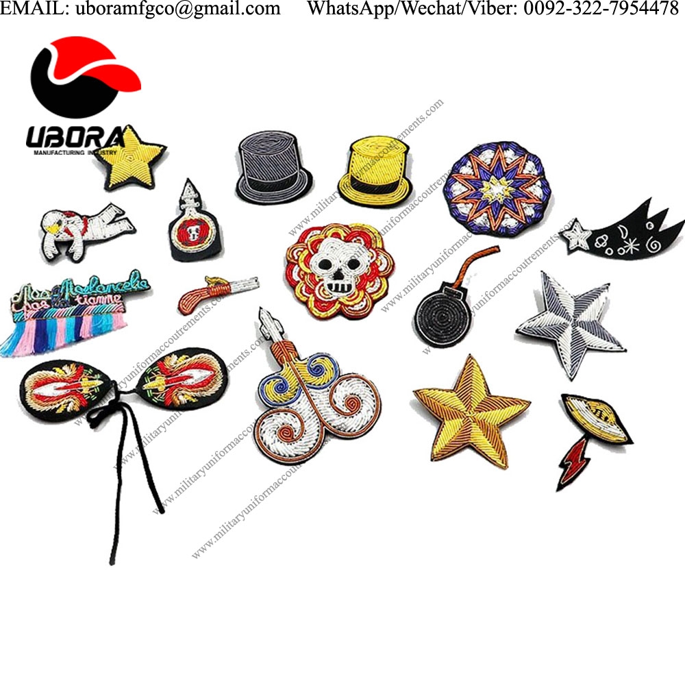 BULLION WIRE DIY New High quality 3D Hand embroidered badges Astronaut,star,The sword Armband