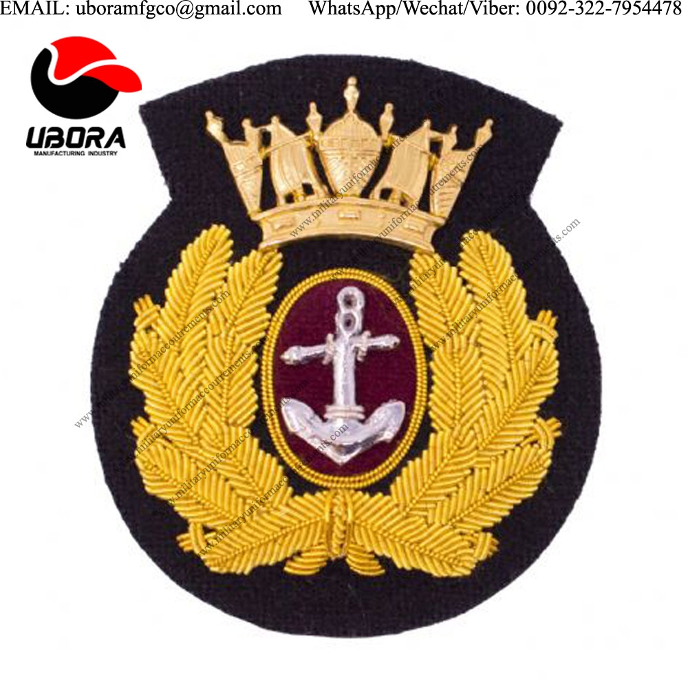 handmade badge cap badge merchant navy officer cap badges, Merchant Navy blazer badges naval uniform