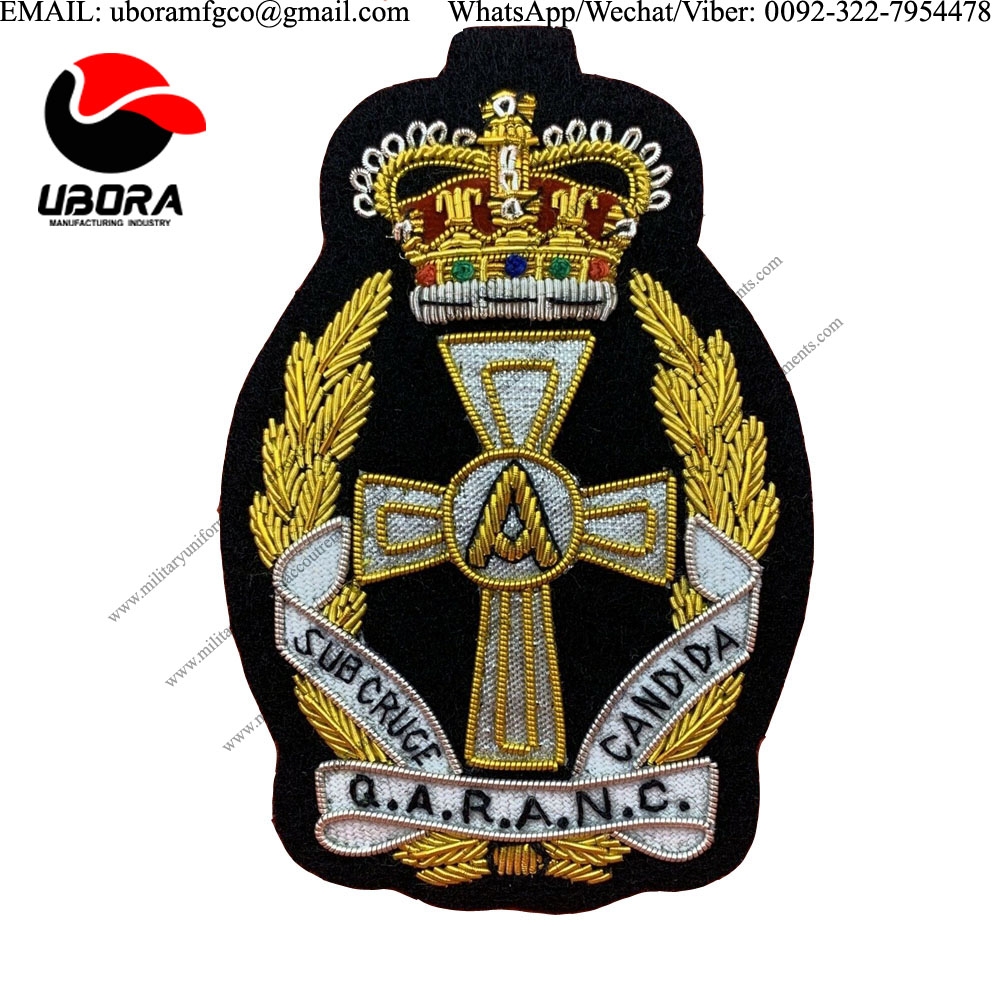 wholesale suppliers QARANC Blazer Badge Queen Alexandra’s Royal Army Nursing Corps Embroidery Badge 