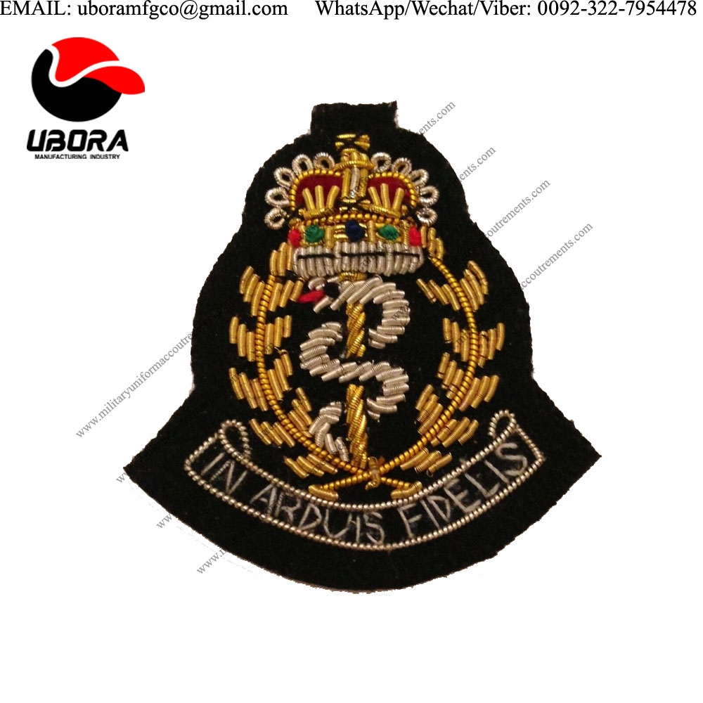 wholesale suppliers Royal Army Medical Corps Beret Badge, RAMC Officers, Army, Cap, Embroidered 