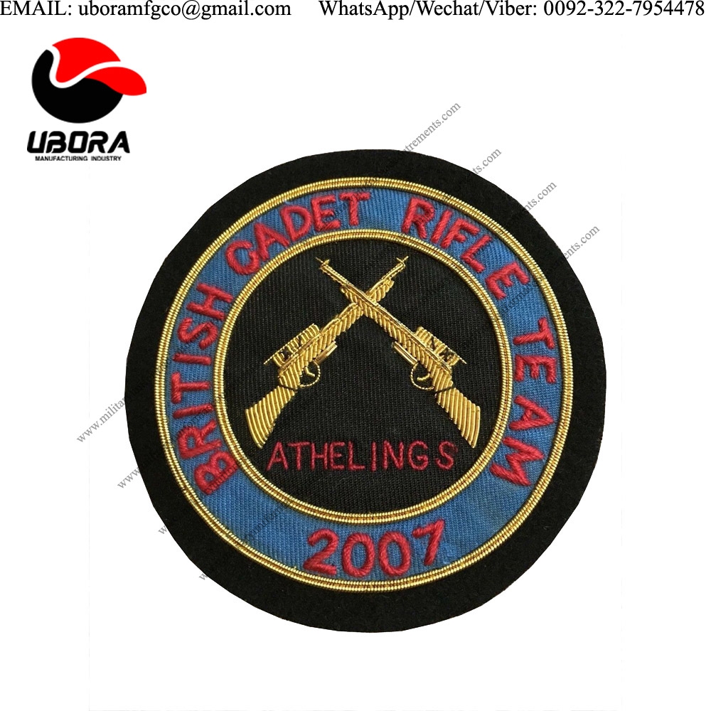 Blazer Badge ATHELINGS BRITISH CADET RIFLE TEAM UNIFORM BADGE NICE QUALITY