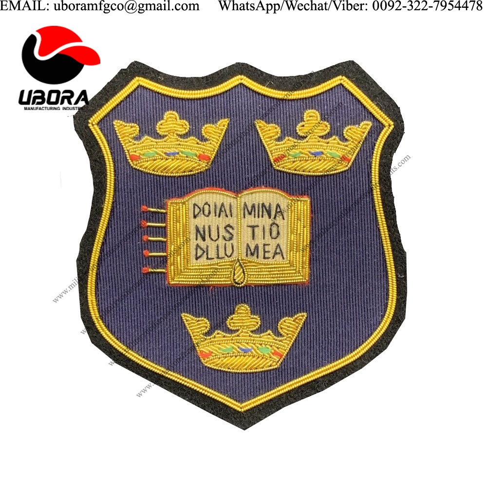 Blazer patch Oxford University Blazer Badge Hand Embroidered Bullion And Wire Blazer Badge bullion 