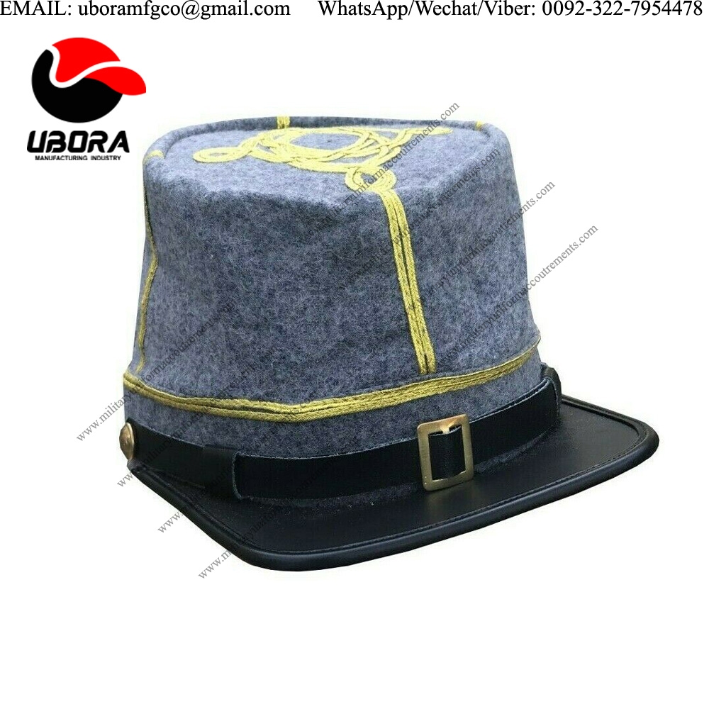 U.S Union civil war CS Captain`s Kepi Hat visor, Police cap visor, navy cap visor, Military bullion 