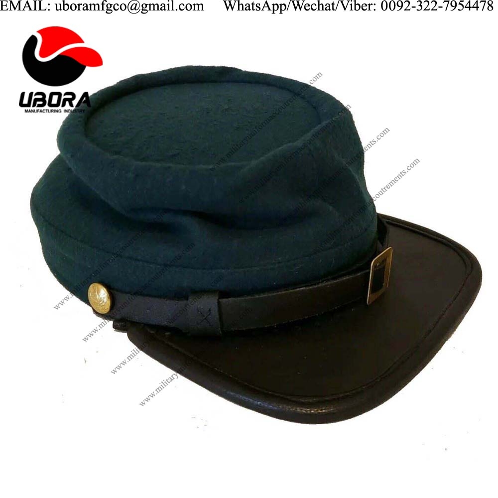 American Civil War Union Federal Sharpshooters Officers Enlisted Kepi Hat, Cap Uniform Peak Cap