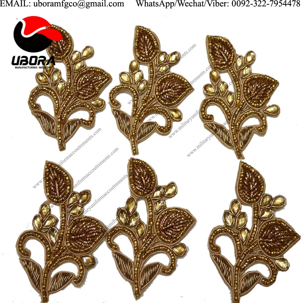 Indian Applique Patchbullion wireSewing Crafting Golden Accessories high quality Appliques Scrapbook