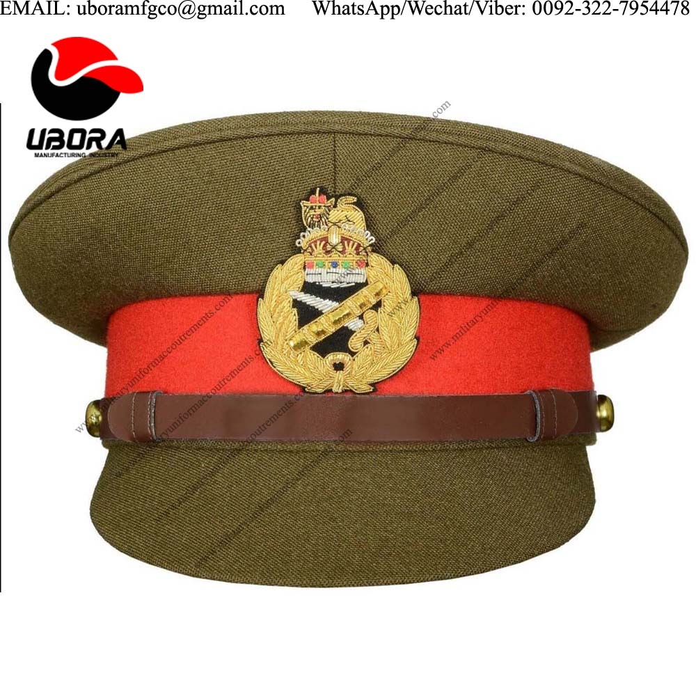 BRITISH MILITARY OFFICER’S GENERAL STAFF SERVICE CAP bullion wire Military Cap manufacturers 