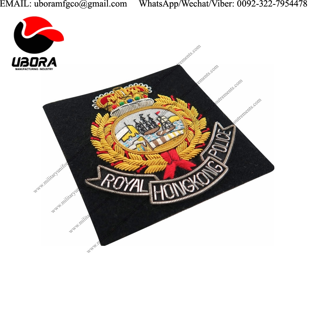 Uniform and Ceremonial Accoutrements Police Blazer Badges Embroidered Badges Emblem, Custom 