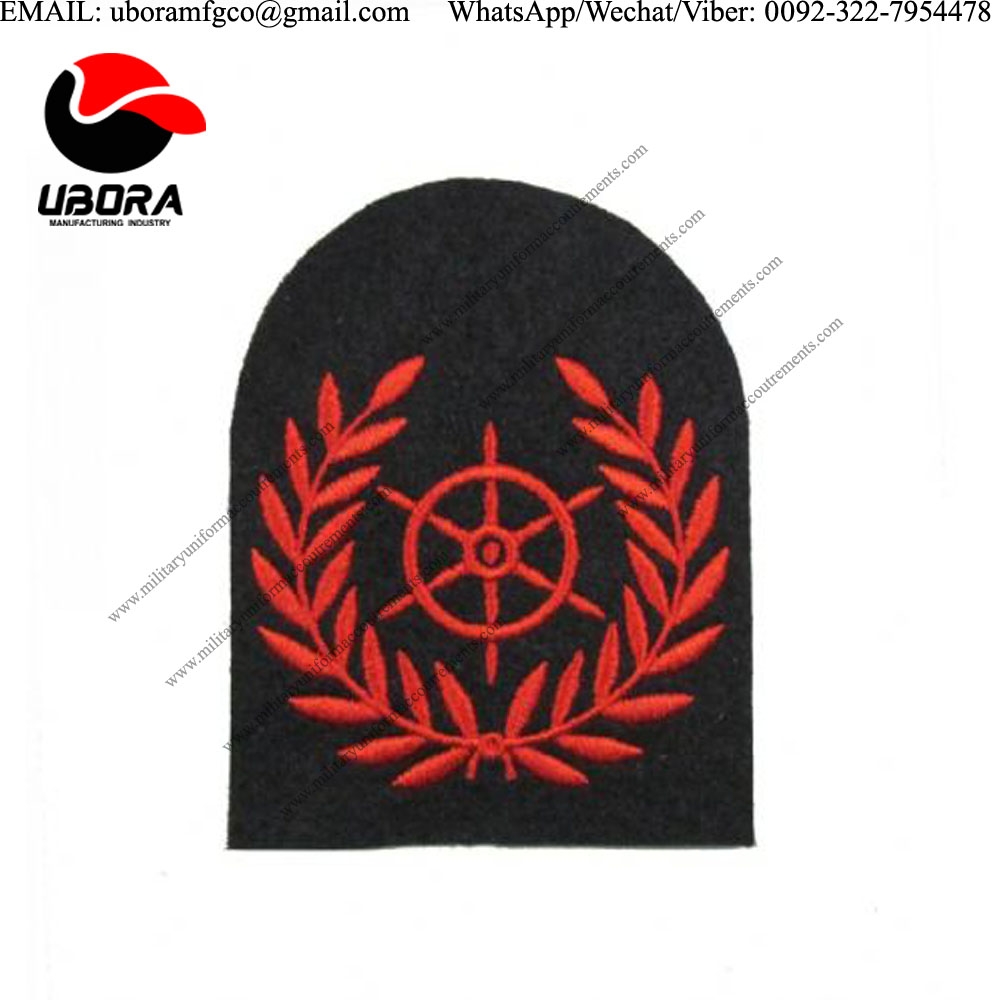 handmade badge coxswain badge sea cadet badge patches, crests, emblem, insignia, blazer badges gold 