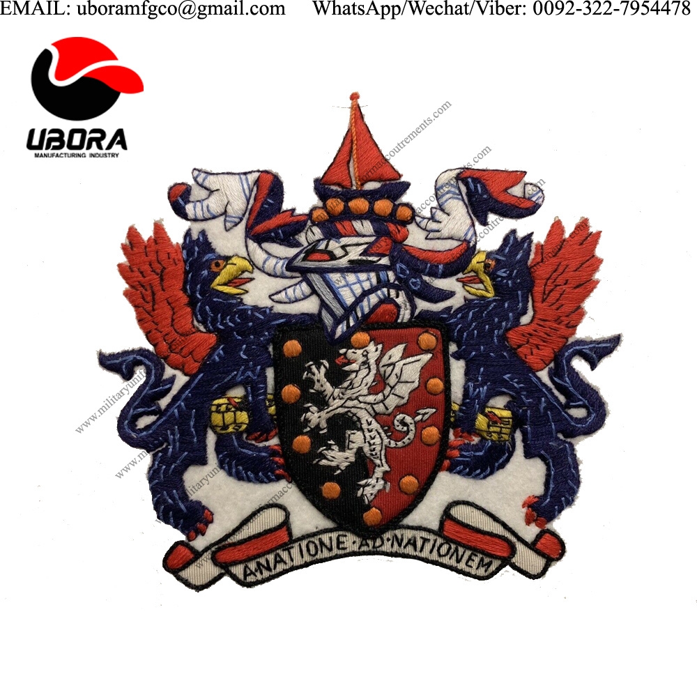 customized Worshipful Company Of International Banker Hand Embroidered Badge emblem,insignia, blazer