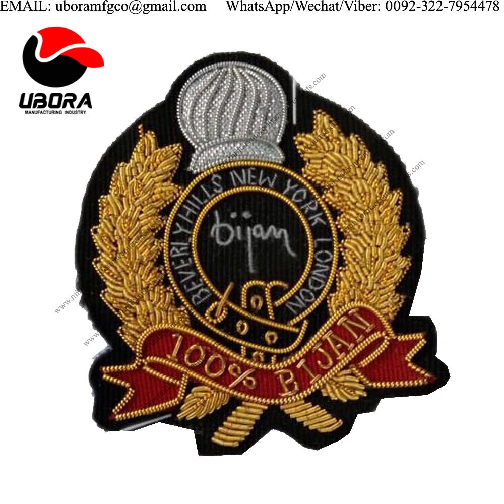military uniform accessories Officers Uniform School Badges Patches badges, Hand Embroidery Bullion 