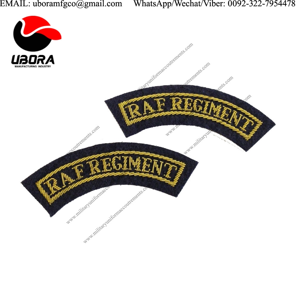 wholesale suppliers RAF Regiment Titles, Mess Dress, Royal Air, PAIR, R.A
